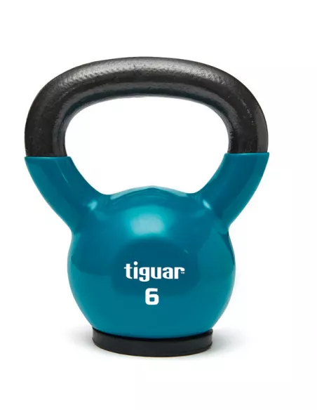 Hantla winylowa kettlebell 6 kg tiguar (morski)