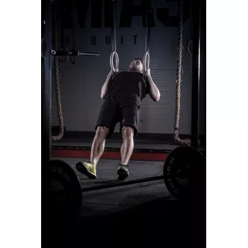 Drewniane kółka gimnastyczne z pasami (28 mm) THORN FIT