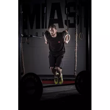 Drewniane kółka gimnastyczne z pasami (28 mm) THORN FIT