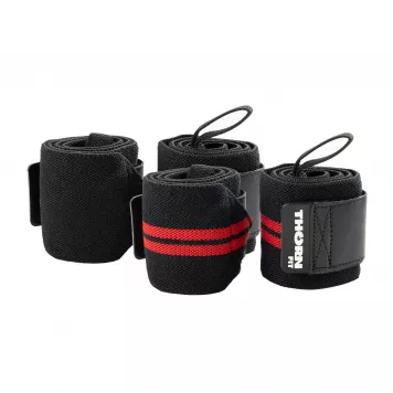 Ściągacze na nadgarstki WRIST WRAP 24" THORN FIT (czerwone)
