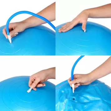 Piłka gimnastyczna YB01 55 cm czarna HMS