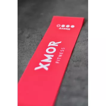 Guma oporowa MINI BAND SZEROKA ciężka XMOR (czerwona)