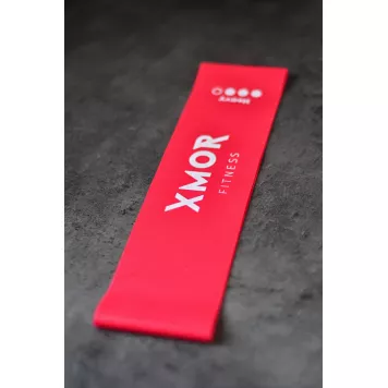 Guma oporowa MINI BAND SZEROKA ciężka XMOR (czerwona)