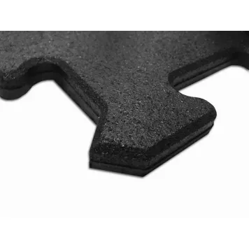 Zestaw 10x Podłoga Puzzel gumowa 1000 x 1000 x 20 mm (czarna) XMOR