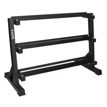 Zestaw hantli HEX 2.0 - 2 x 1-20 kg + Stojak na hantle HEX 120 cm XMOR