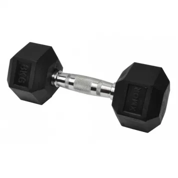 Zestaw hantli HEX 2.0 - 2 x 1-20 kg + Stojak na hantle HEX 120 cm XMOR