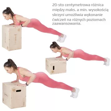 Box / Skrzynia drewniana mała 50x40x30 cm PLYO BOX DSC04 HMS