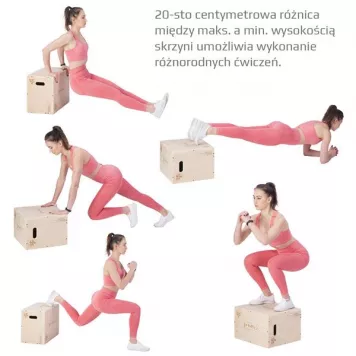 Box / Skrzynia drewniana mała 50x40x30 cm PLYO BOX DSC04 HMS