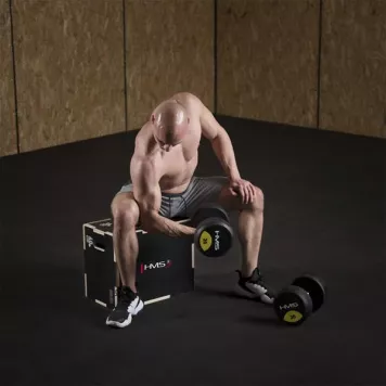 Box / Skrzynia drewniana mała czarna 50x40x30 cm PLYO BOX DSC03 HMS