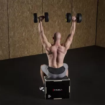 Box / Skrzynia drewniana mała czarna 50x40x30 cm PLYO BOX DSC03 HMS