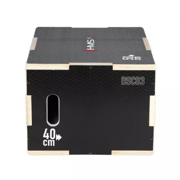 Box / Skrzynia drewniana mała czarna 50x40x30 cm PLYO BOX DSC03 HMS