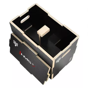 Box / Skrzynia drewniana mała czarna 50x40x30 cm PLYO BOX DSC03 HMS