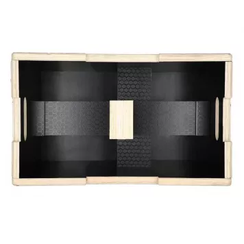 Box / Skrzynia drewniana mała czarna 50x40x30 cm PLYO BOX DSC03 HMS