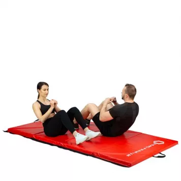 Materac gimnastyczny składany 2400x1200 mm RED MGS01 HMS