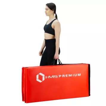 Materac gimnastyczny składany 2400x1200 mm RED MGS01 HMS