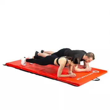 Materac gimnastyczny składany 2400x1200 mm RED MGS01 HMS