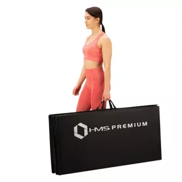 Materac gimnastyczny składany 2400x1200 mm BLACK MGS01 HMS