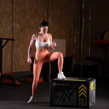 SKRZYNIA PLYOMETRYCZNA SOFT 750x600x500 MM PYB01 HMS PREMIUM