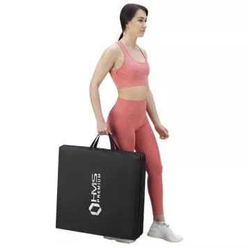 Materac gimnastyczny składany 1800x600 mm BLACK MGS02 HMS