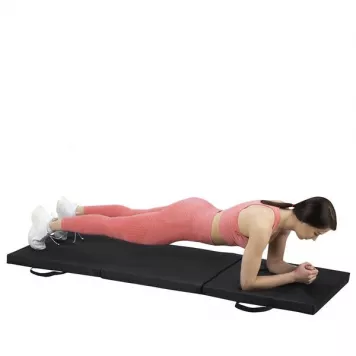 Materac gimnastyczny składany 1800x600 mm BLACK MGS02 HMS