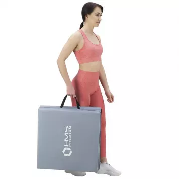 Materac gimnastyczny składany 1800x600 mm GREY MGS02 HMS