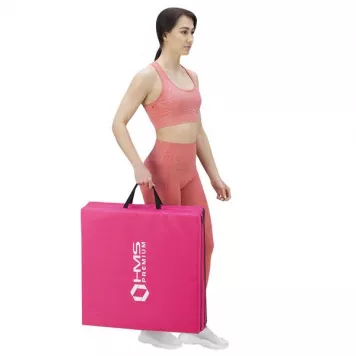 Materac gimnastyczny składany 1800x600 mm PINK MGS02 HMS