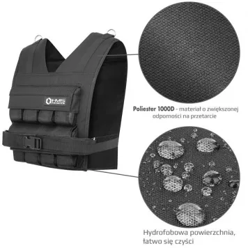 Kamizelka treningowa z obciążeniem 16 KG KTO16 HMS PREMIUM