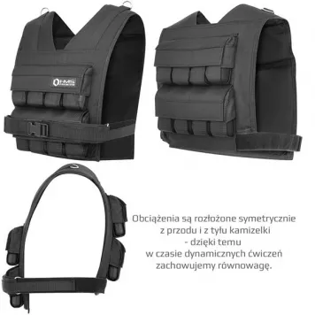 Kamizelka treningowa z obciążeniem 16 KG KTO16 HMS PREMIUM