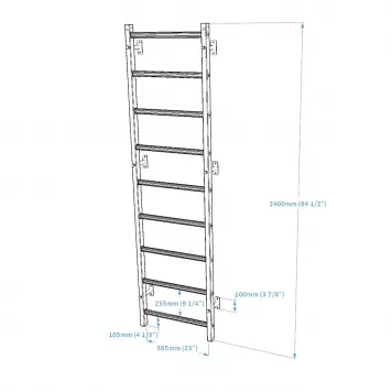 Drabinka sportowa 700W BenchK
