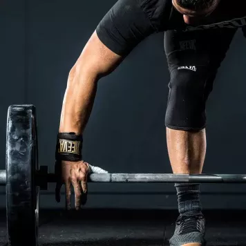 Ściągacze na nadgarstki WRIST WRAPS REEVA (gold)