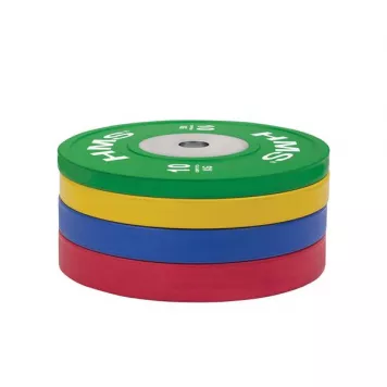 Zestaw talerzy olimpijskich bumper (2x 10,15,20,25kg) TBR PROFI SET HMS