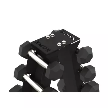 Zestaw hantli HEX 2.0 - 2 x 1-10 kg + stojak na hantle 1-10 Kg XMOR