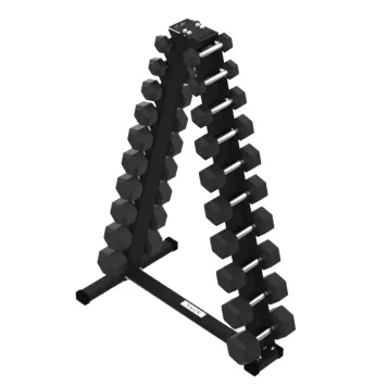 Zestaw hantli HEX 2.0 - 2 x 1-10 kg + stojak na hantle 1-10 Kg XMOR