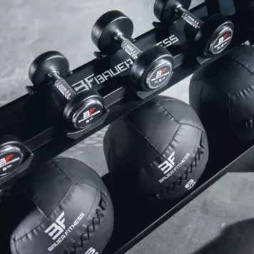 Piłka Wall Ball 12 kg CFA-1773 BAUER FITNESS (czarna)