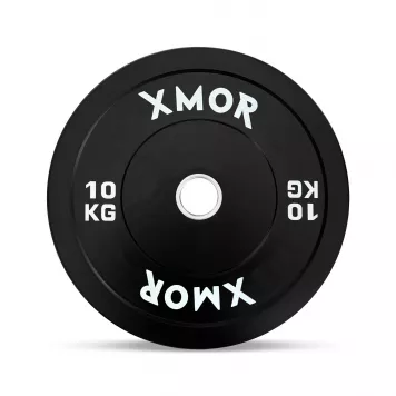 Zestaw obciążeń 100 kg BLACK TRAINING BUMPER PLATES XMOR