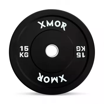 Zestaw obciążeń 150 kg BLACK TRAINING BUMPER PLATES XMOR