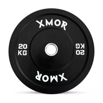 Zestaw obciążeń 150 kg BLACK TRAINING BUMPER PLATES XMOR