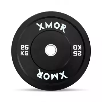 Zestaw obciążeń 150 kg BLACK TRAINING BUMPER PLATES XMOR