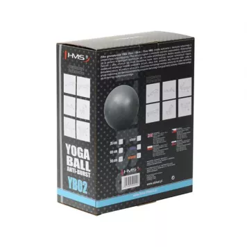 Piłka gimnastyczna ANTI-BURST YB02 55CM ORANGE HMS