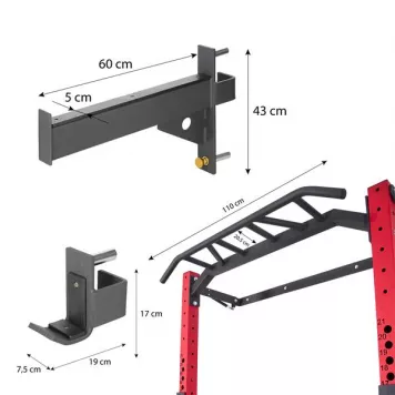 Klatka treningowa składana KLT23 RED HMS