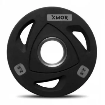 Zestaw obciążeń olimpijskich ogumowanych 2x 1,25 - 25 kg (157,5 kg) XMOR