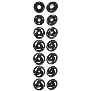 Zestaw obciążeń olimpijskich ogumowanych 2x 1,25 - 25 kg XMOR