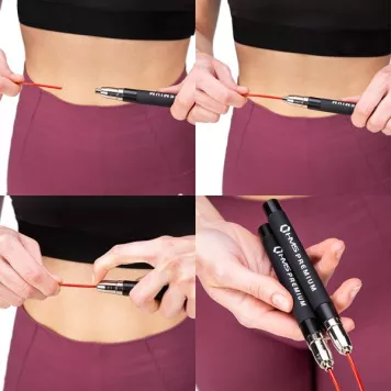 Skakanka szybka SK60 HMS (czarno-czerwona)