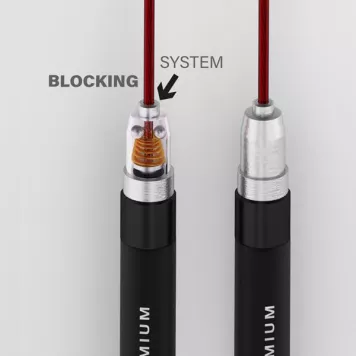 Skakanka szybka SK60 HMS (czarno-czerwona)