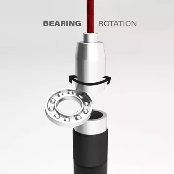 Skakanka szybka SK60 HMS (czarno-czerwona)