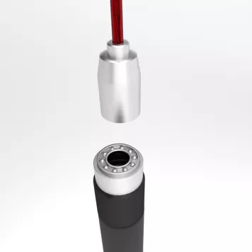 Skakanka szybka SK60 HMS (czarno-czerwona)