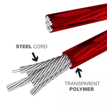 Skakanka szybka SK60 HMS (czarno-czerwona)