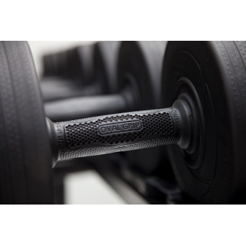 Zestaw Hantli Poliuretanowych 5 - 50 Kg (19 Par) Natural Strength + 2 Stojaki