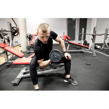 Zestaw Hantli Poliuretanowych 5 - 50 Kg (19 Par) Natural Strength + 2 Stojaki