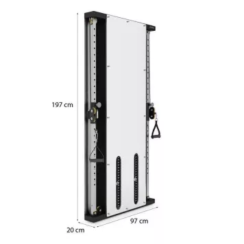 Brama Przyścienna Treningowa Podwójna Wyciąg Ze Stosem BS302 Commercial HMS